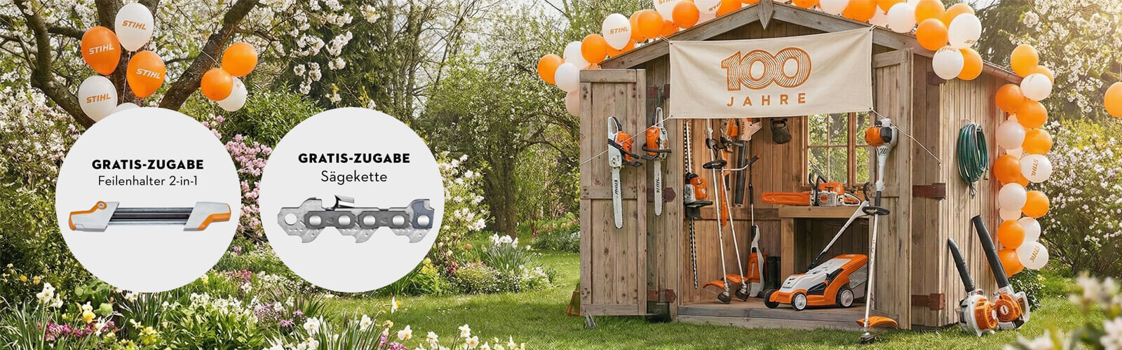 Gratis Zubehör Motorsägen - Frühjahr 2026 Gratis Zubehör Motorsägen - Frühjahr 2026