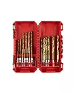 Milwaukee- Shockwave-Metallbohrer HSS-G Hex-Titan -1-4-Zoll - 19-tlg.