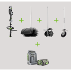 EGO MRC2306E-K2403 Multi-Tool Antriebseinheit + Kehrbürste + Rotocut + Hochentaster + Bodenfräse Kit