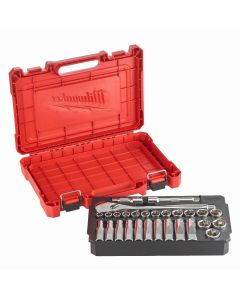 Milwaukee Ratschen- und Steckschlüsseleinsatz Set 1/2" metrisch (28-teilig)
