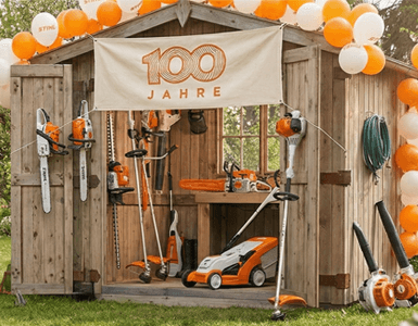 100 Jahre Stihl Gartenhaus Gartenparty
